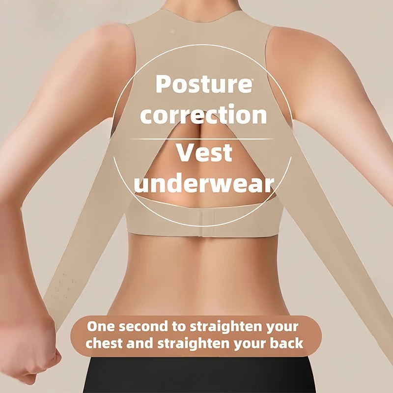Posture Corrector Back - Kabelloser Haltungskorrektur-BH für Damen, nahtloses Push-Up-Bralette