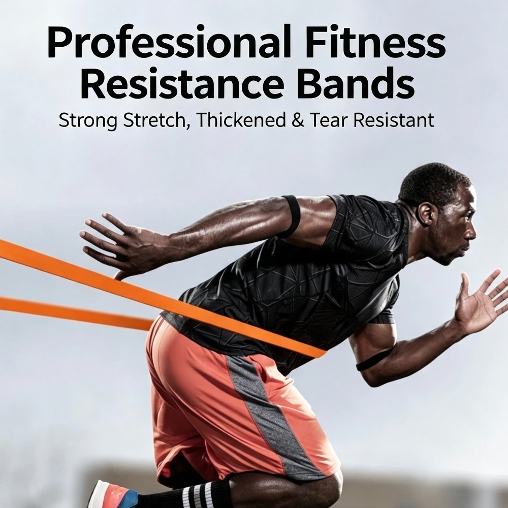 Yoga Fitness Resistance Band - Verstärkte Widerstandsbänder, 25-65LBS Elastische Stretchbänder für