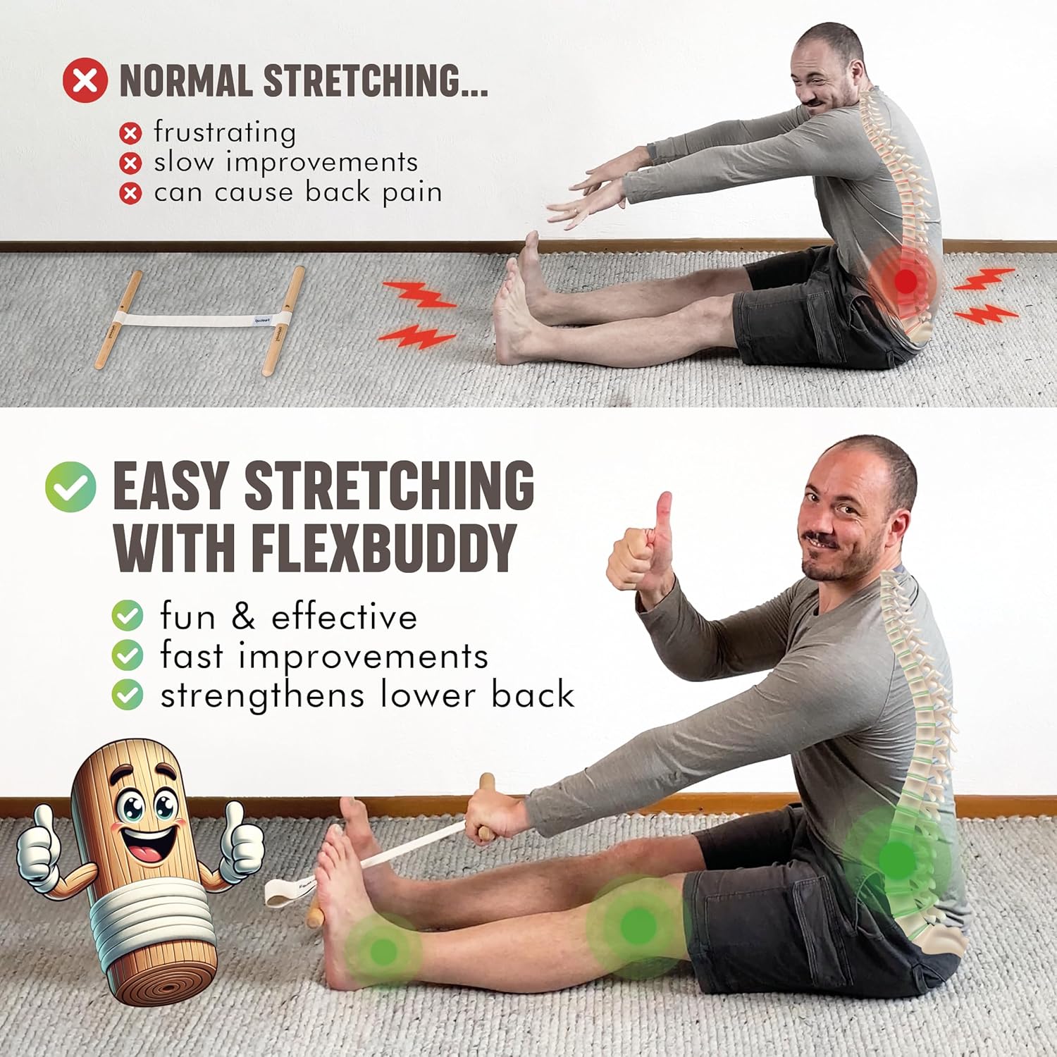 Hamstring-Stretcher, Verstellb – Yoga Of Fitness Bewertung und Preis