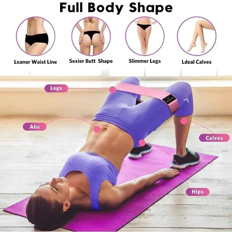 Stoff-Widerstandsband für Hüft – Yoga Fitness Resistance Band Bewertung und Preis