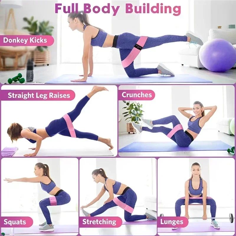 Stoff-Widerstandsband für Hüft – Yoga Fitness Resistance Band Bewertung und Preis