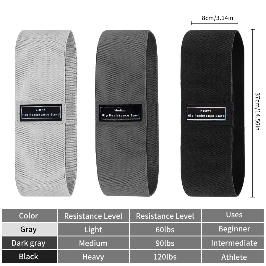 Stoff-Widerstandsband für Hüft – Yoga Fitness Resistance Band Bewertung und Preis
